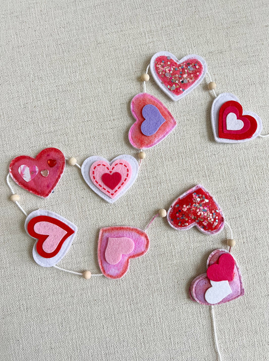 DIY Heart Garland
